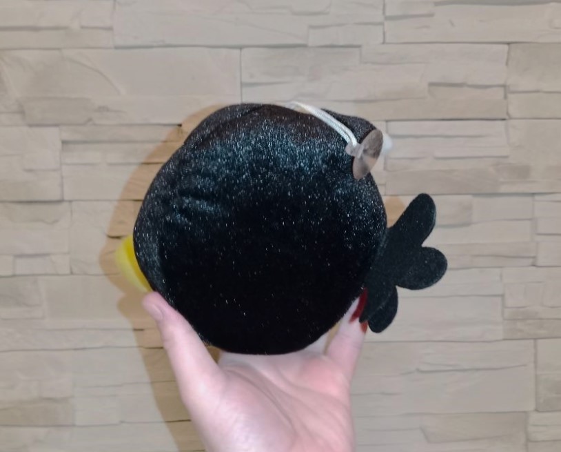 Plyšová hračka Angry Birds 15cm - černý VÝPRODEJ