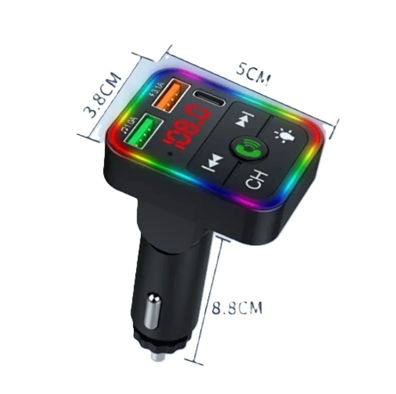 FM Transmitér do auta Car P2 Ambient - USB, Bluetooth, MP3