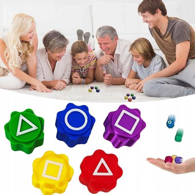 Squid Game - Korejská hra kostky Gonggi + krabička průhledná