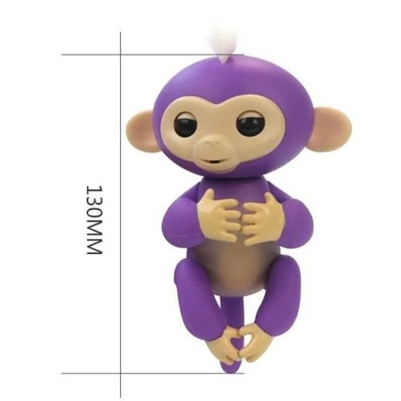 Interaktivní zábavná opička Happy Monkey - fialová