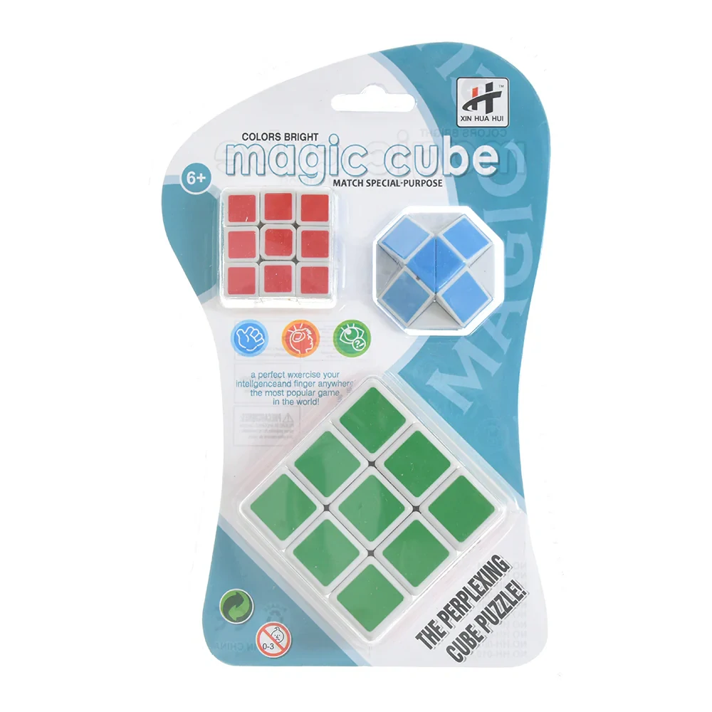 Hlavolam Magic Cube Rubik - sada 3 kusy