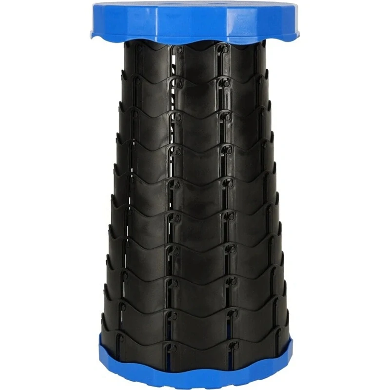 Teleskopická skládací židlička - modrá/černá