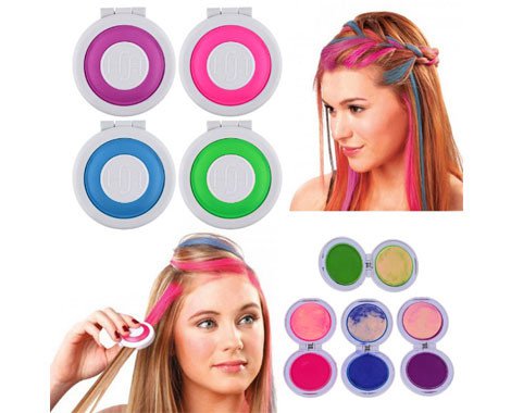 Křídová barva na vlasy Hot Hair 4 kusy