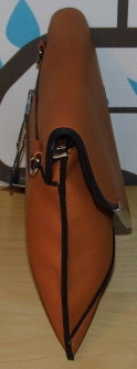 Kabelka psaníčko Bag Crossbody GHO393 - oranžová/hnědá VÝPRODEJ