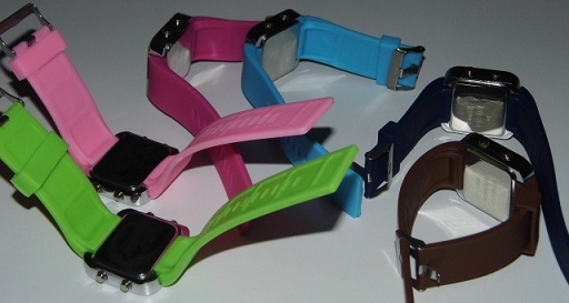 Silikonové hodinky Modern Watch - růžové VÝPRODEJ