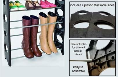 Skládací botník Stackable Shoe Rack