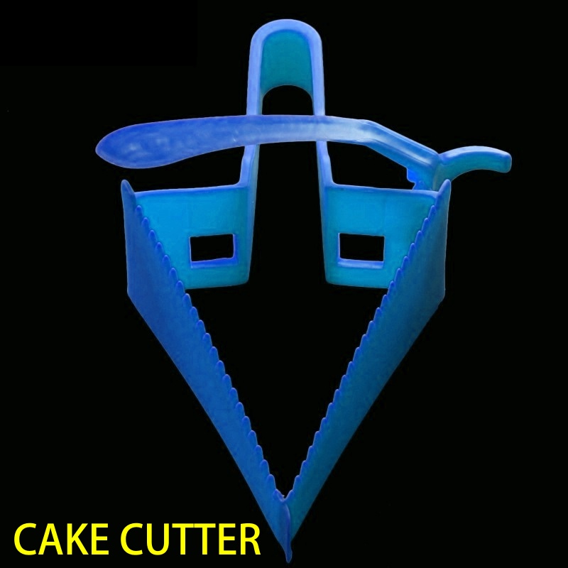 Kráječ na dorty Cake Cutter - modrý