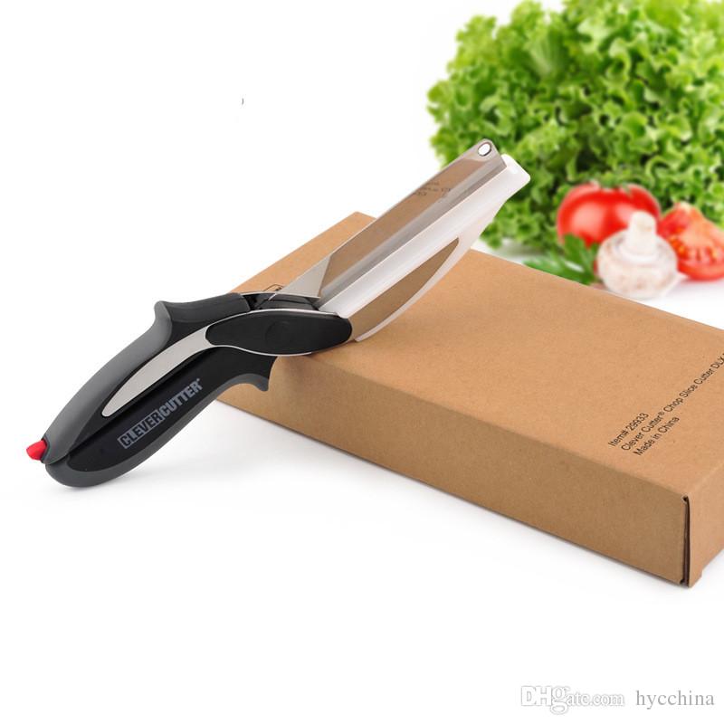 Kuchyňské nůžky s nožem a prkénkem Clever Cutter 