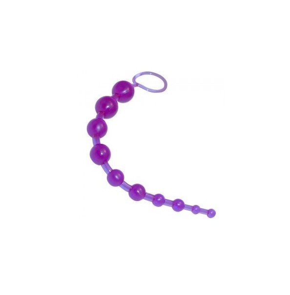 Stimulační anální a vaginální kuličky X10 - fialové
