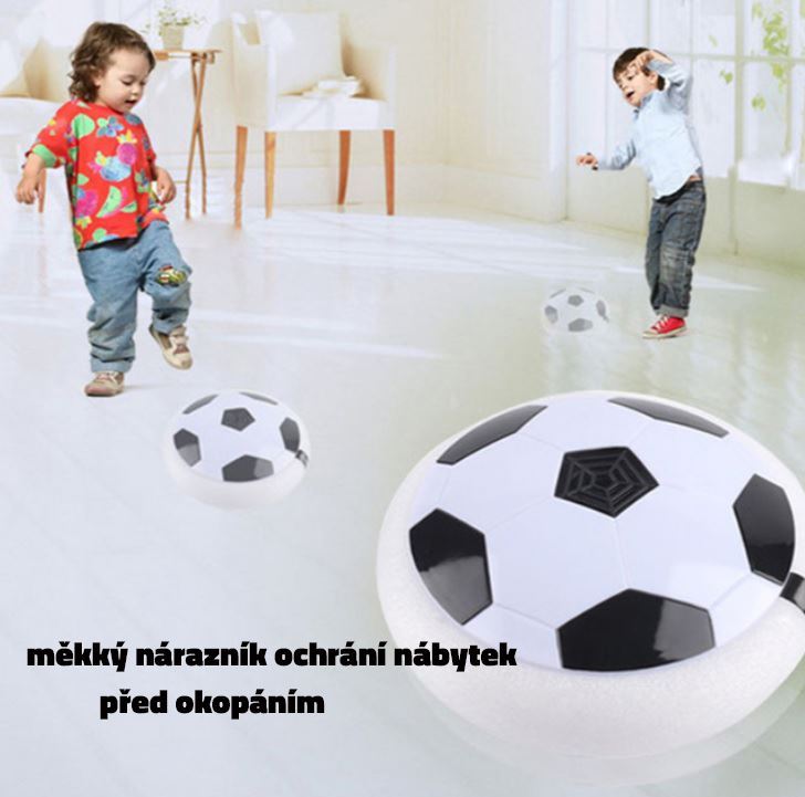 Pozemní fotbalový míč Glide Ball - bílý