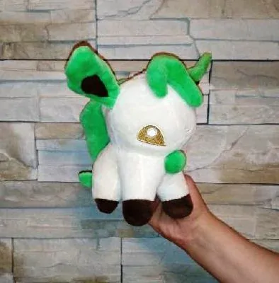 Plyšová hračka pokémon Leafeon - krémový/zelený