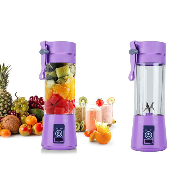Přenosný USB Smoothie Juicer mixér HM 03 - fialový