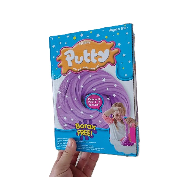 Výrobník slizu Fluffy Putty - modré balení