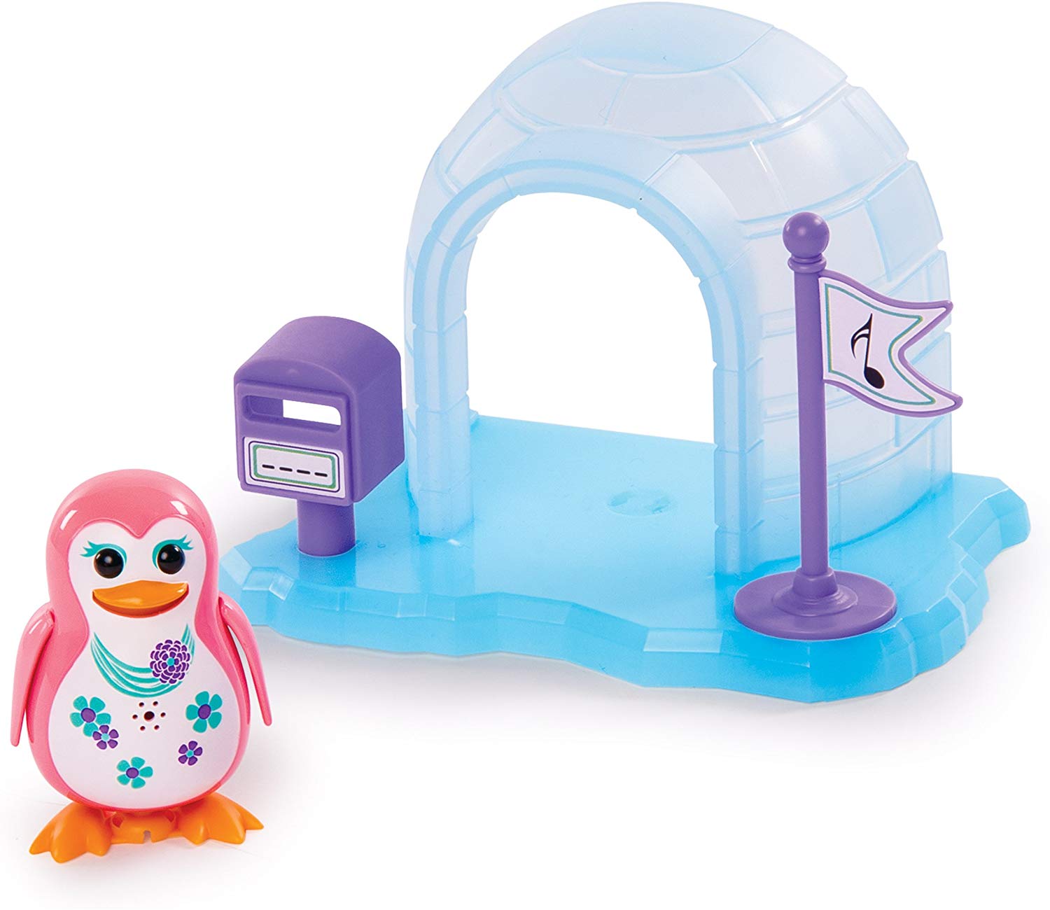 Digi Penguins s píšťalkou Tučňák Iglu - růžový VÝPRODEJ