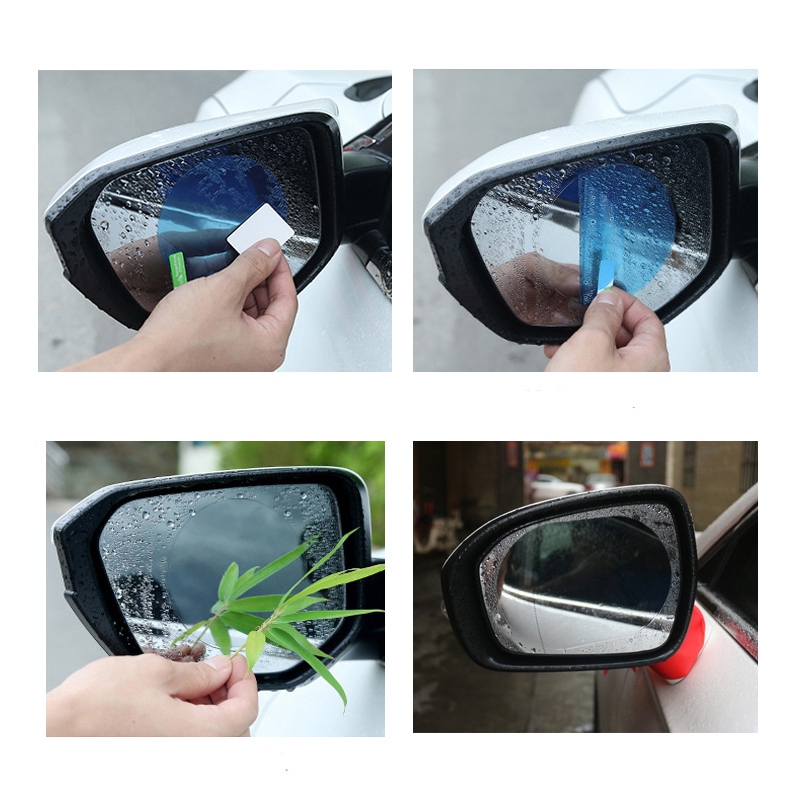 Voděodolná bezpečnostní fólie na zpětné zrcátka 2ks