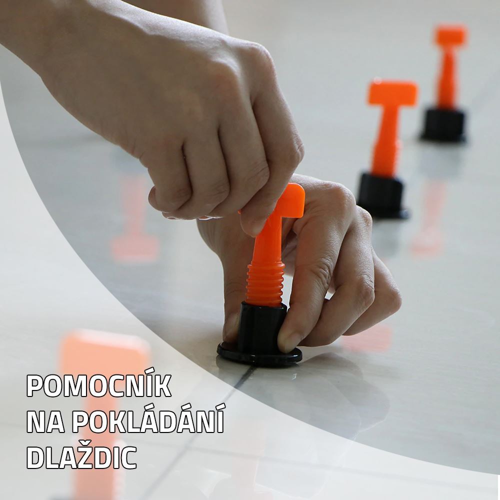 Pomocník na pokládání dlaždic 25 ks + klíč