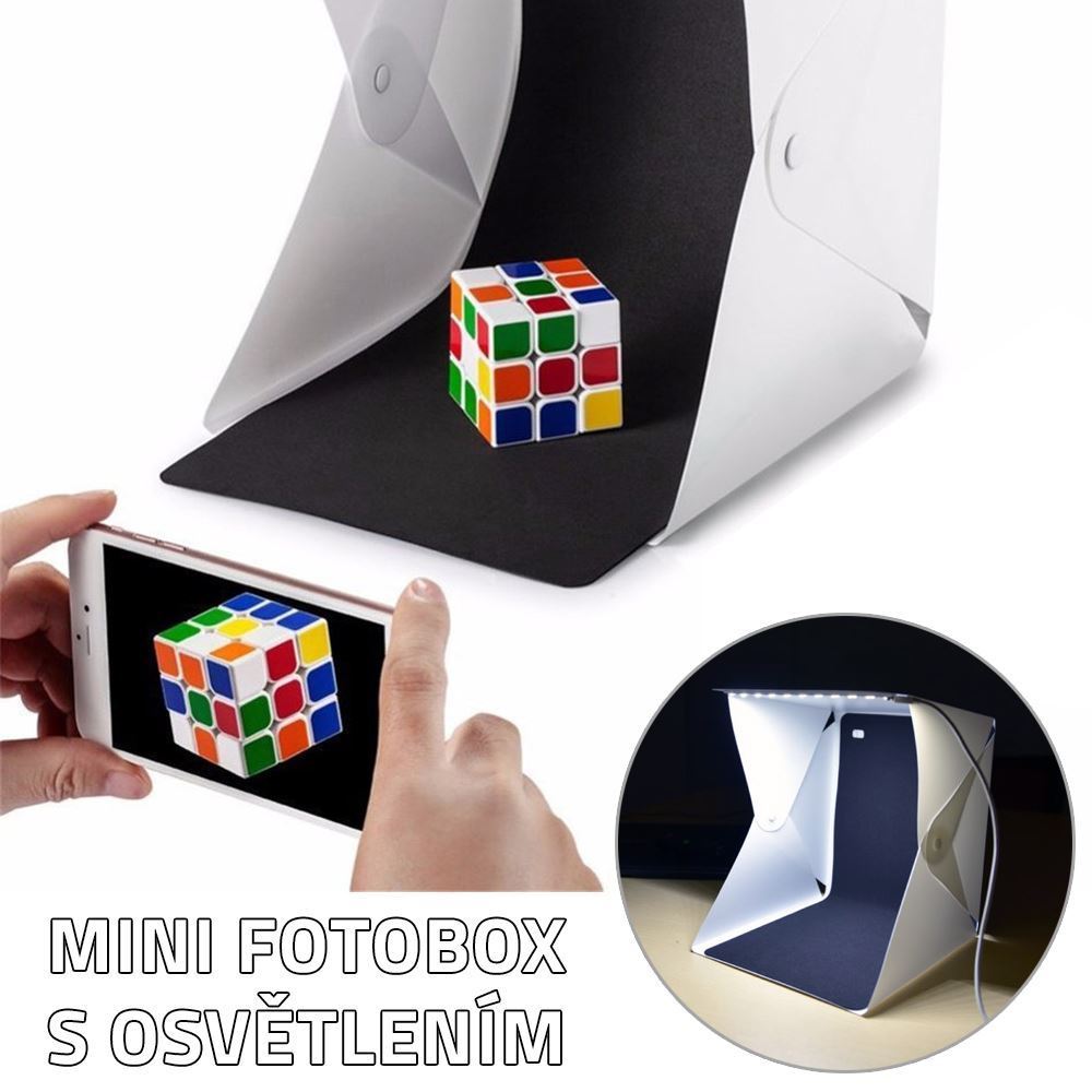 Mini fotobox s LED osvětlením