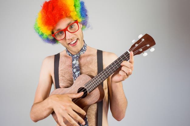 Kudrnatá barevná Afro paruka - klaun
