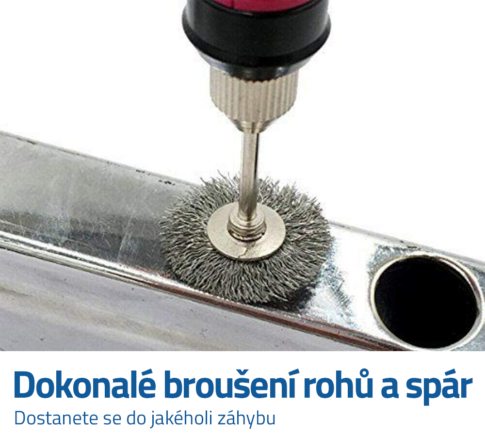 Drátěný kartáč na vrtačku