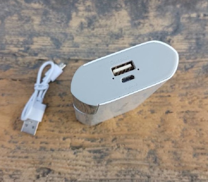 Záložní baterie Power Bank 12000mAh - bílá/šedá