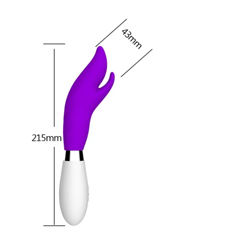 Vibrátor Docoo Double G-bod - růžový