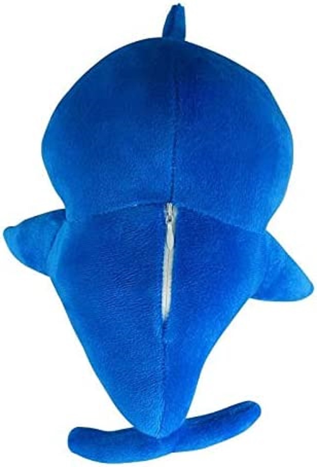 Plyšová hračka žralok Baby Shark se zvukem - modrý