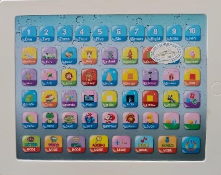 Chytrý vzdělávací tablet pro děti - červený
