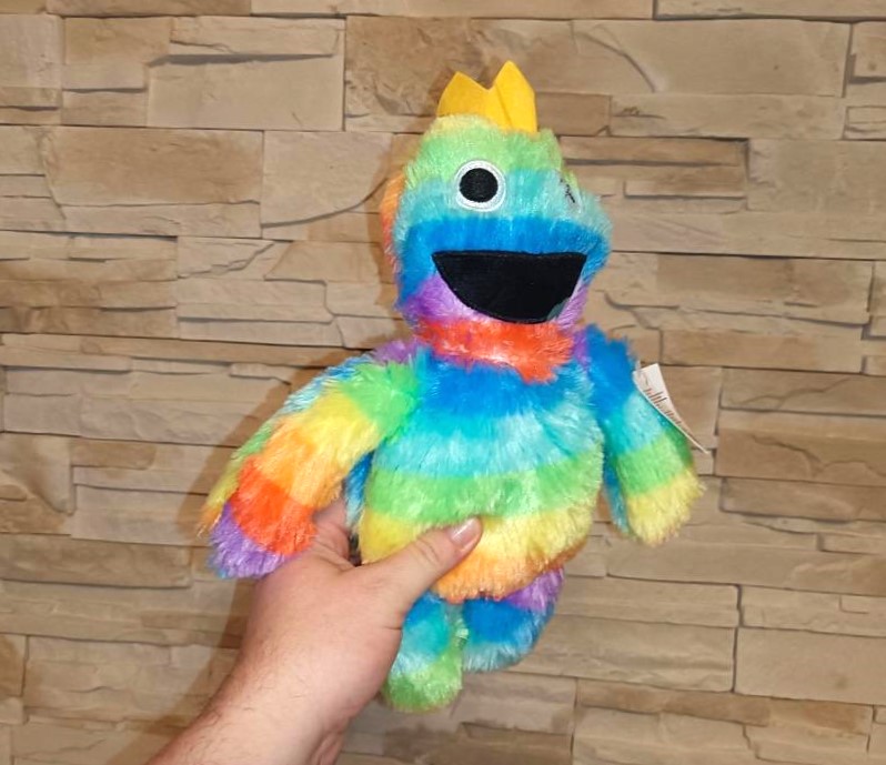 Plyšová hračka Rainbow Roblox Friends - duhovaný s korunkou