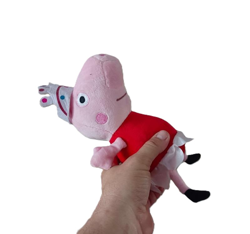 Plyšová hračka prasátko Peppa Pig s korunkou