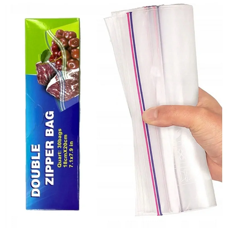 Uzaviratelné sáčky na potraviny 18 kusů - 23,5cm x 30,4cm