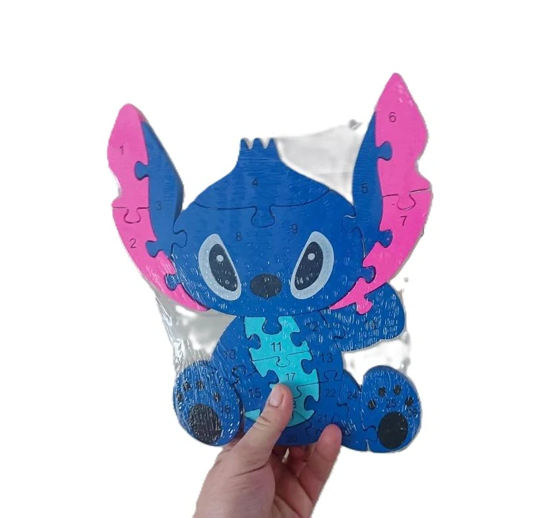 Vzdělávací dřevěné Puzzle Stitch