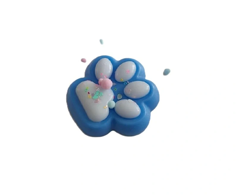 Relaxační silikonová tlapka Mochi Squishy - modrá