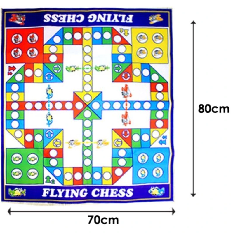 Zábavná hra podložka Flying Chess - Člověče nezlob se XL
