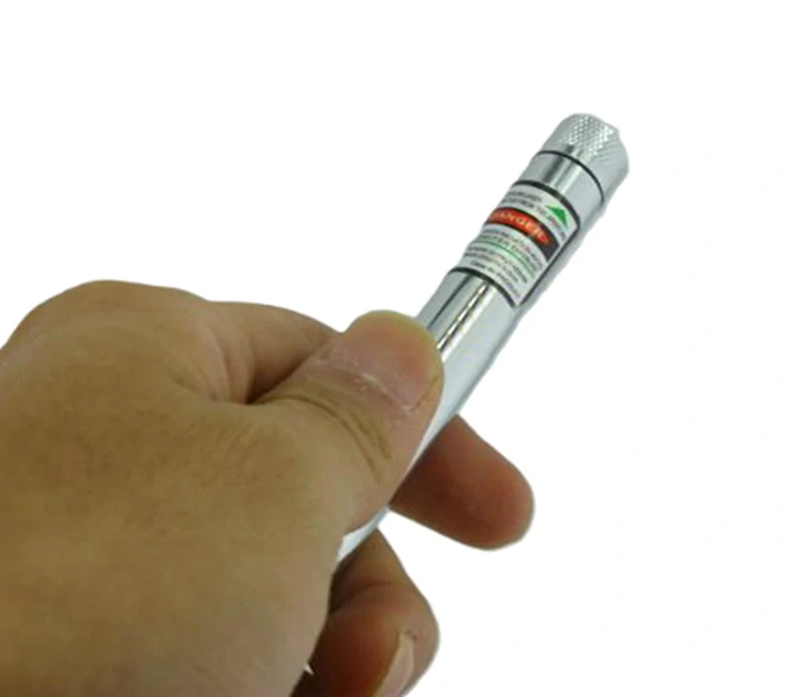 Ukazovátko zelený laser 5v1 Silver - Green Laser Pointer stříbrný