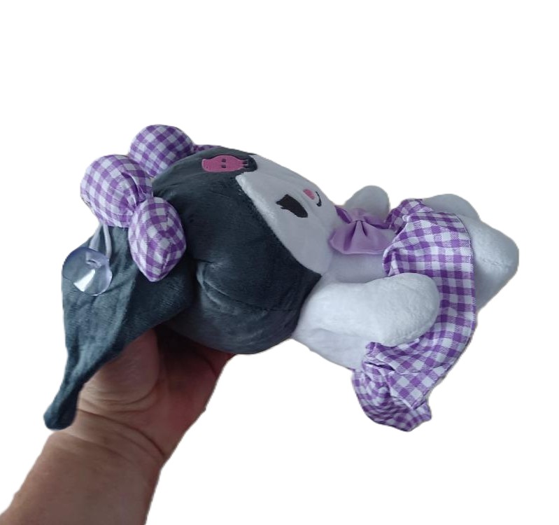 Plyšová hračka Kuromi - šedá/fialová
