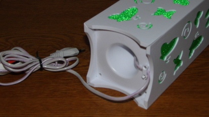 Stolní dekorační LED lampa - zelený motýl VÝPRODEJ