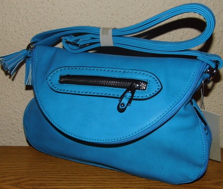 Kabelka Bag Crossbody A9166-3 - modrá VÝPRODEJ