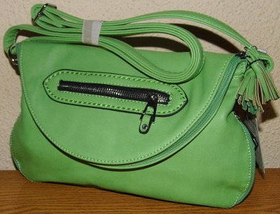 Kabelka Bag Crossbody A9166-3 - zelená VÝPRODEJ