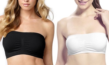 Podprsenka Padded Seamless Bra vel. XXL - černá/bílá