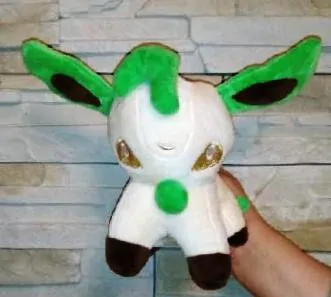 Plyšová hračka pokémon Leafeon - krémový/zelený