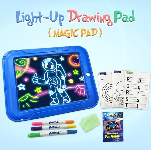 Svítící tabulka Magic Sketchpad - modrá 2. jakost