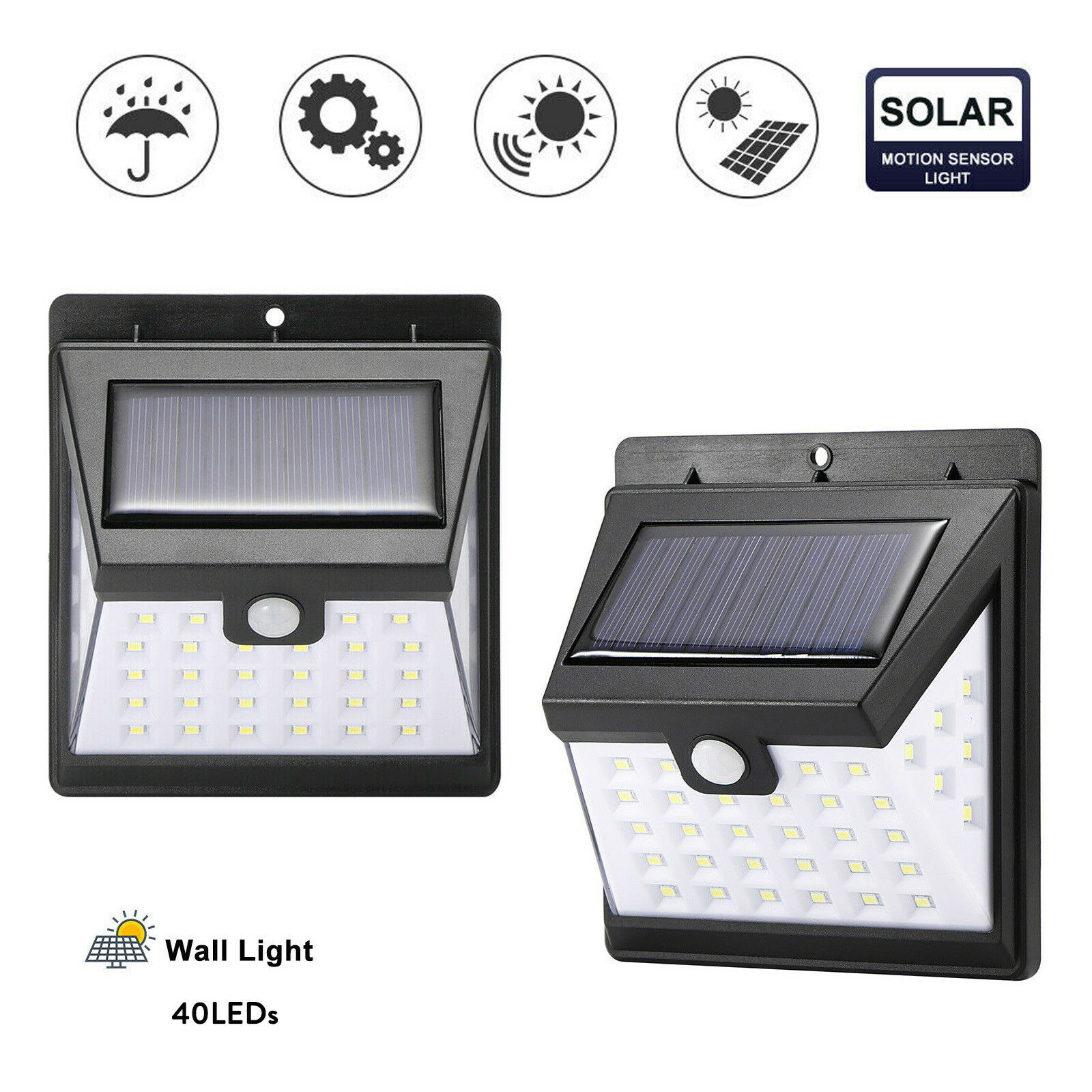 Solární LED svítilna se senzorem pohybu T-2866