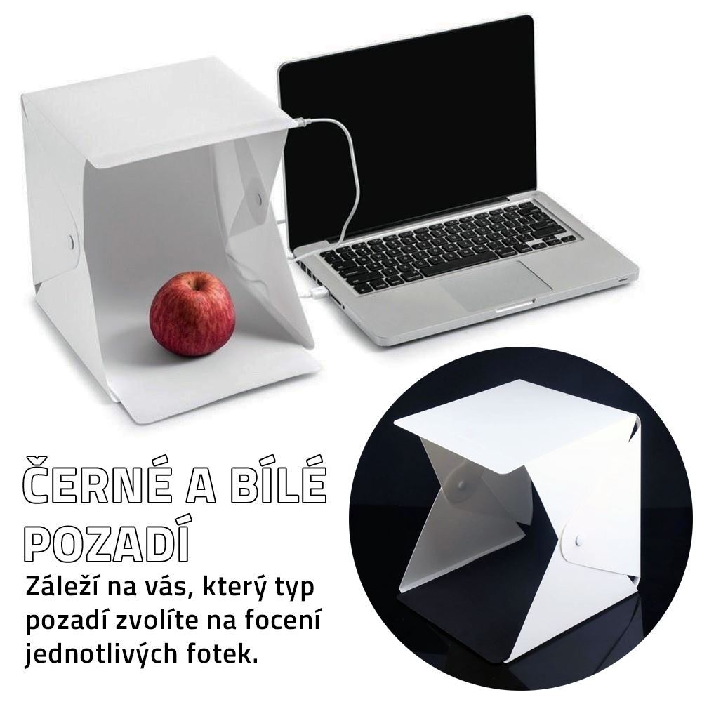 Mini fotobox s LED osvětlením