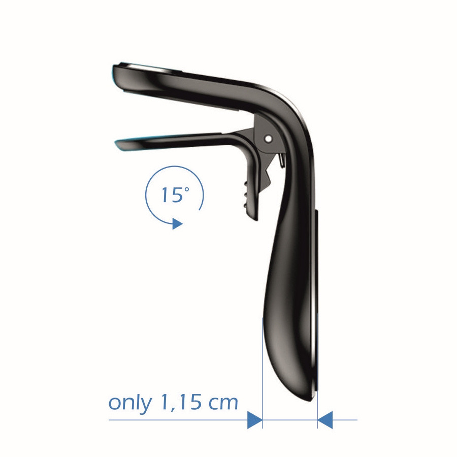 Magnetický držák telefonu s klipem do mřížky ventilace H-CT318 - černý