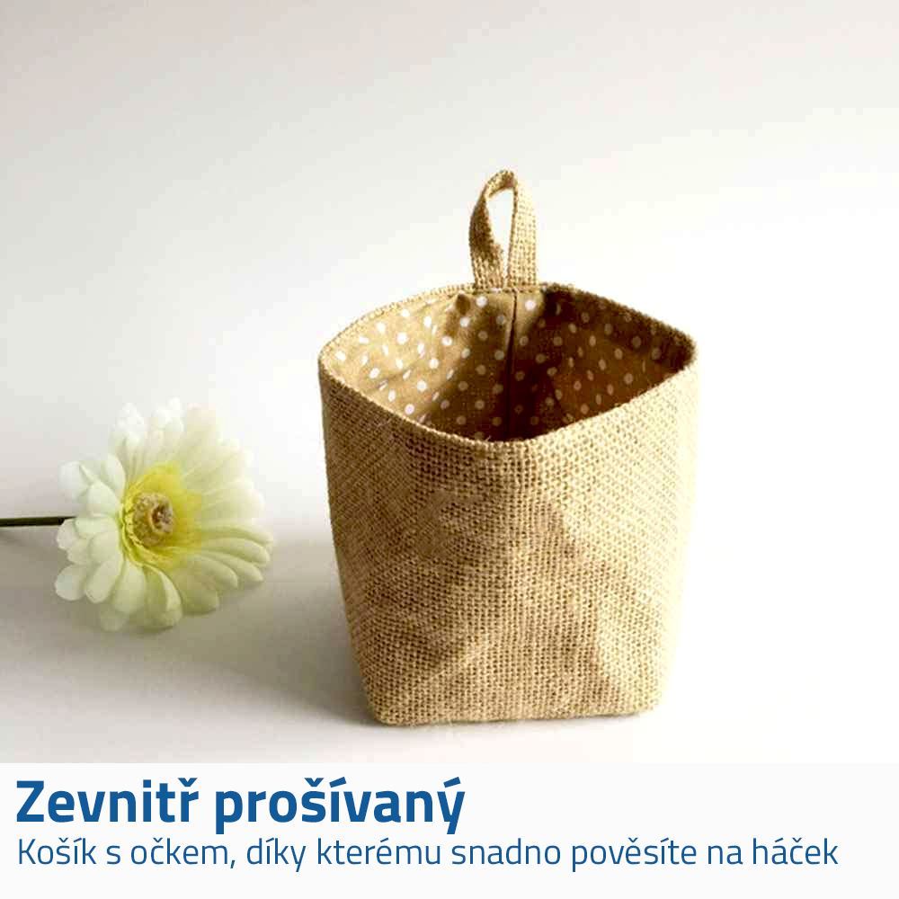 4L 8309 Závěsný košík plátěný