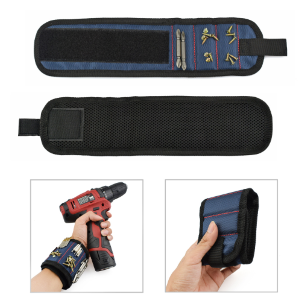 Magnetický náramek pro kutily Magnetic Wristband - modrý