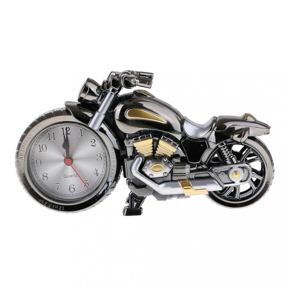 Hodiny a budík v podobě motorky - model 003