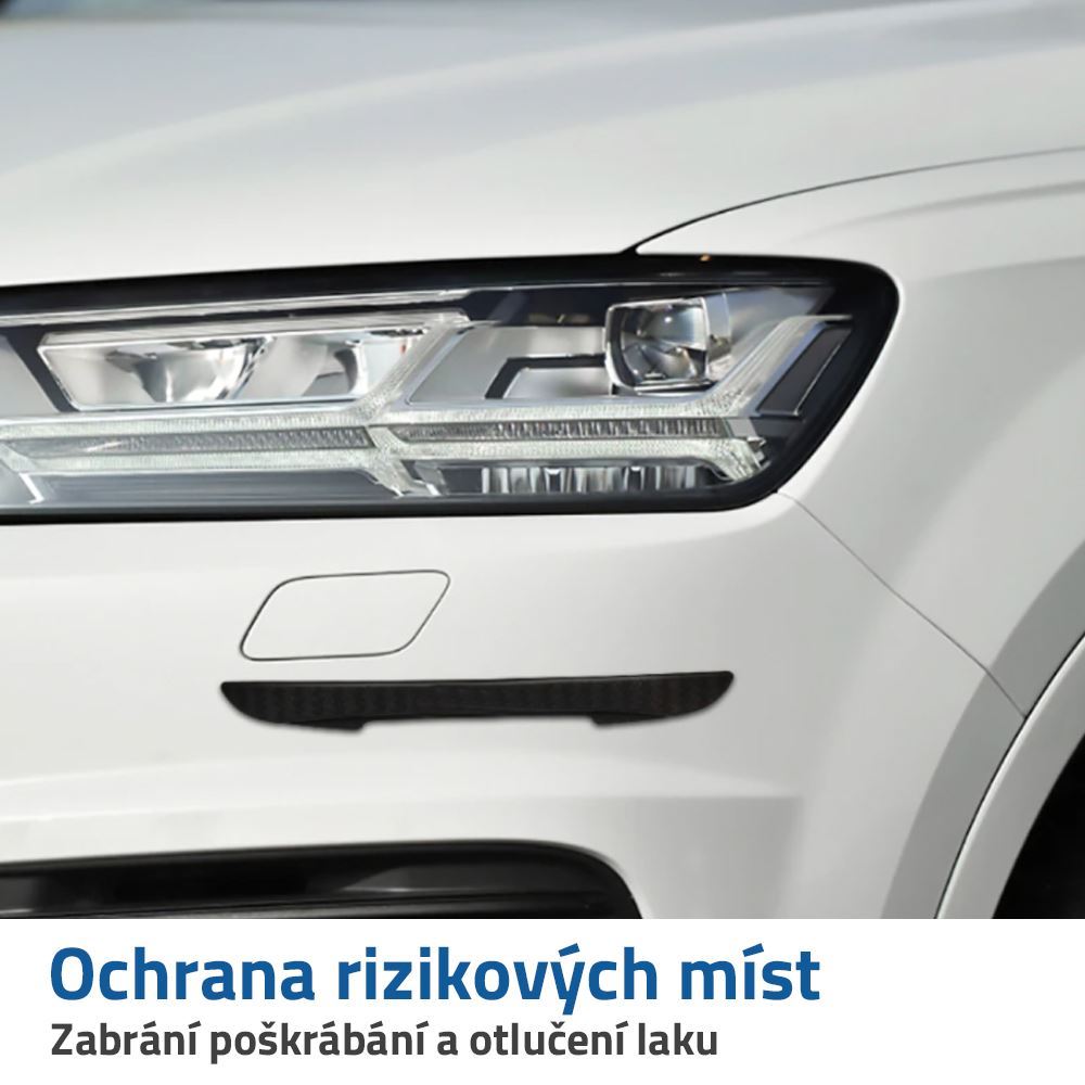 4L 9690a Ochranné lišty proti otlučení dveří 4 kusy - bílé
