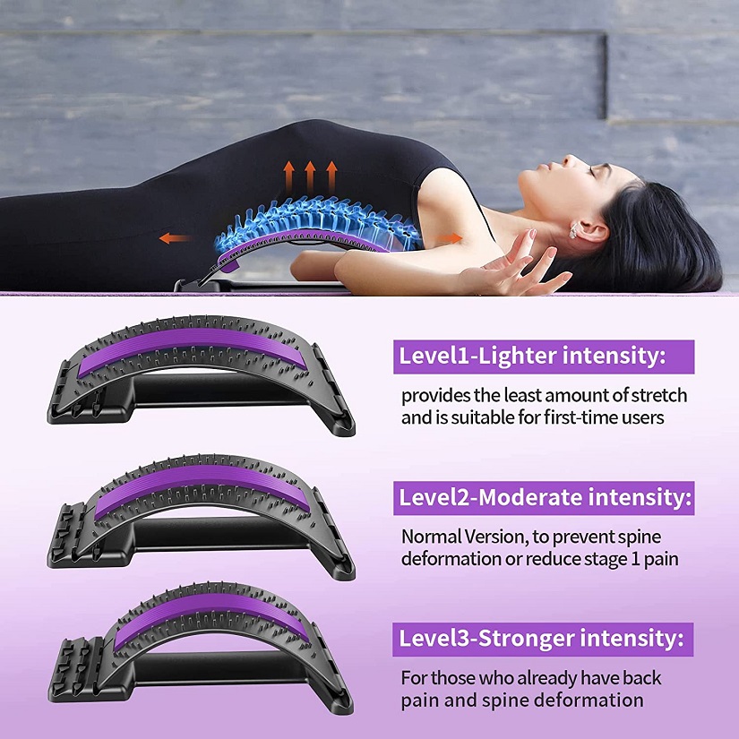 Opěrka pro masáž a protažení zad - Magic Back Support SMO-2972 