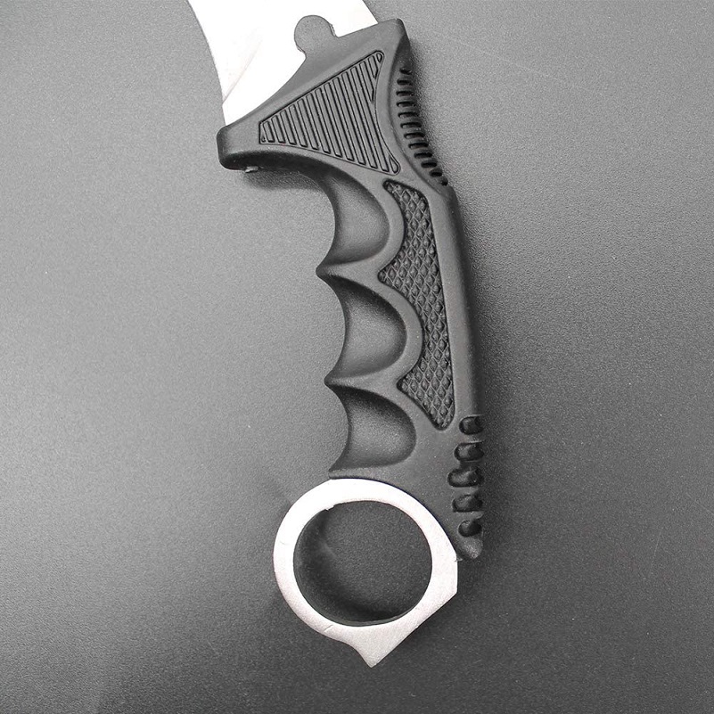 Nůž karambit s pouzdrem - stříbrný